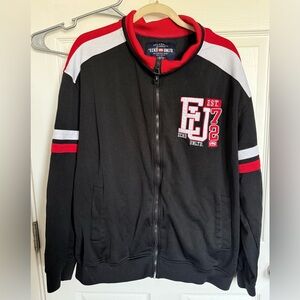 Ecko Unlimited Men's Black and Red Varsity Jacket
